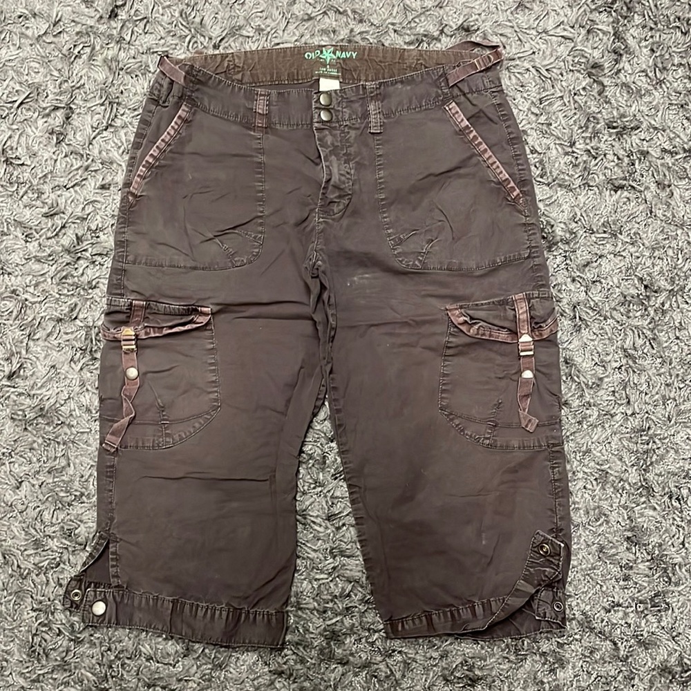 Old Navy Brown Cargo Bermuda Shorts